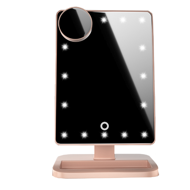 Touch Screen Makeup Mirror With LED Bluetooth Speaker