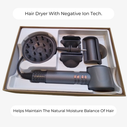Hair Dryer With Negative Ion Tech.