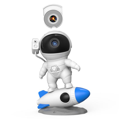 Astronaut Galaxy Projector On Rocket